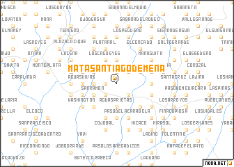 map of Mata Santiago de Mena