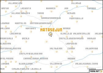 map of Matasejún