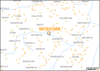 map of Mateutaña