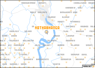 map of Māthābhānga