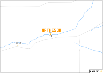 map of Matheson