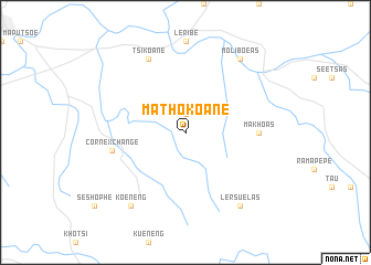 map of Mathokoane