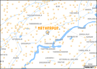 map of Mathrāpur