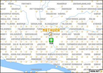 map of Mathura