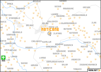 map of Matičane