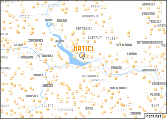 map of Matići