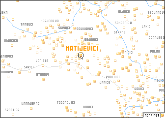 map of Matijevići