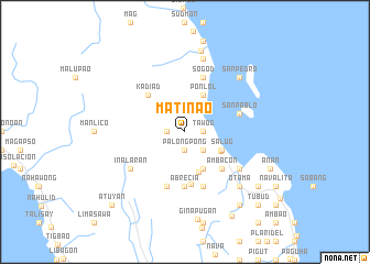 map of Matinao
