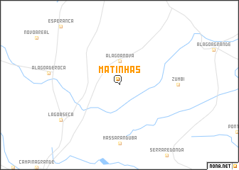 map of Matinhas
