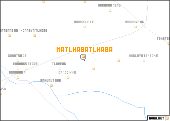 map of Matlhabatlhaba