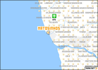 map of Matosinhos