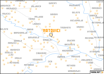 map of Matovići