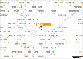 map of Matrignano