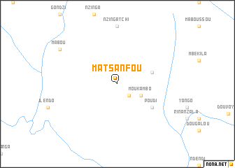 map of Matsanfou