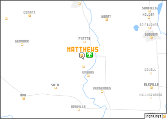 map of Matthews