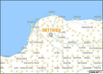 map of Matthieu