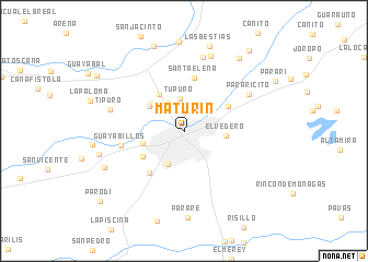 map of Maturín