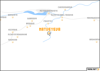 map of Matveyeva