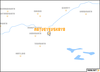 map of Matveyevskaya