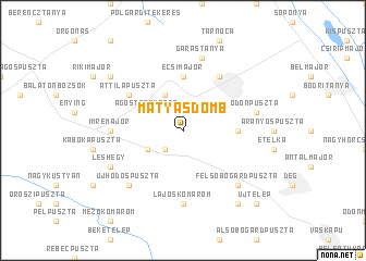 map of Mátyásdomb