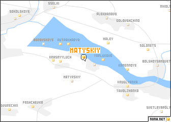 map of Matyskiy