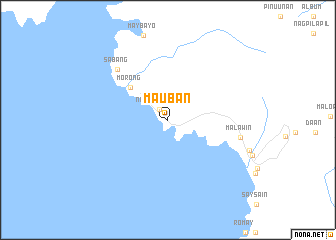 map of Mauban