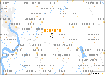 map of Maubhog