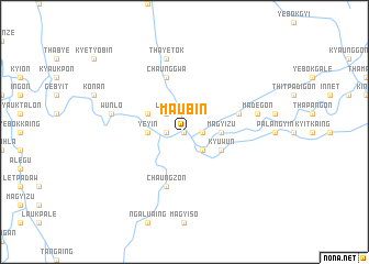 map of Maubin