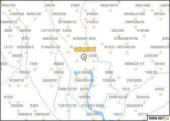 map of Ma-u-bin