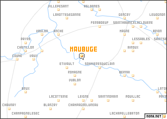 map of Maubugé