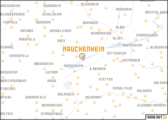 map of Mauchenheim