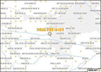 map of Mauer bei Wien