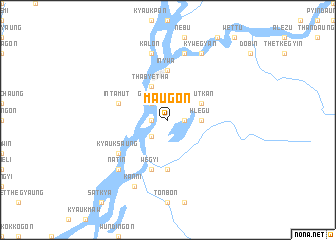 map of Ma-ugon