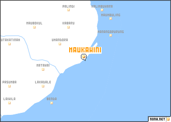 map of Maukawini