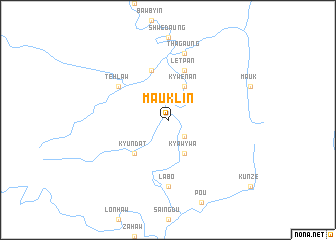 map of Mauklin