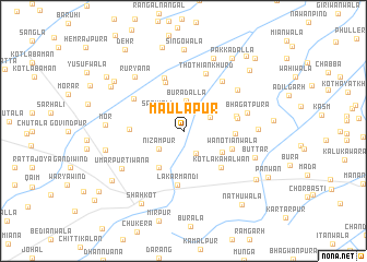 map of Maulāpur