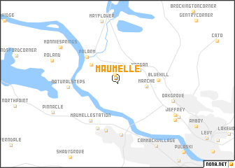 map of Maumelle