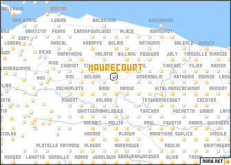 map of Maurecourt