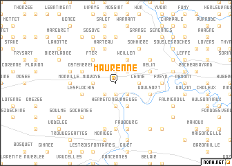 map of Maurenne