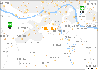 map of Maurice