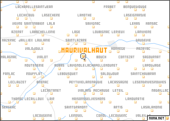 map of Maurival-Haut