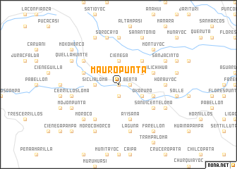 map of Mauropunta