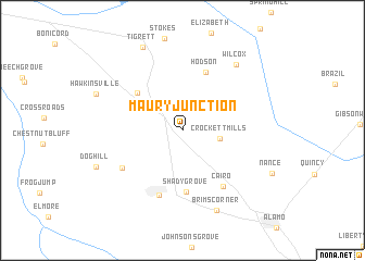 map of Maury Junction