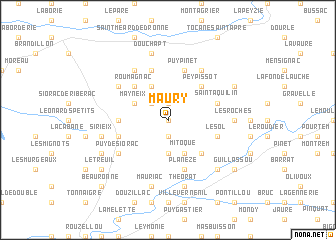 map of Maury