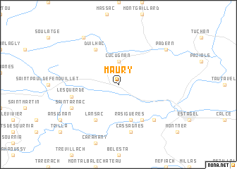 map of Maury