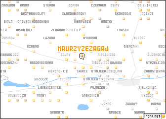 map of Maurzyze Zagaj