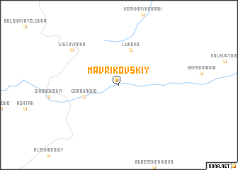 map of Mavrikovskiy