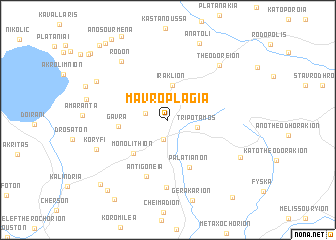 map of Mavroplagiá