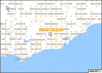 map of Mawatagoda