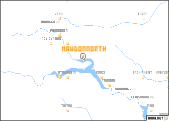 map of Mawdon North